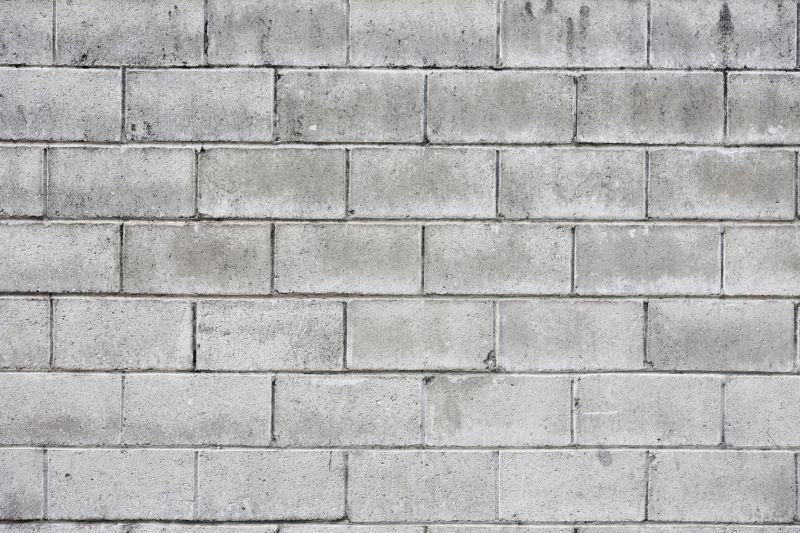 Cinder Blocks Installation detail